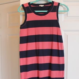 Girls J Crew Stripe Tank Dress